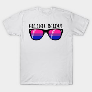 Bisexual Sunglasses - Love T-Shirt